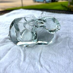 Clear Glass Bunny votive holder